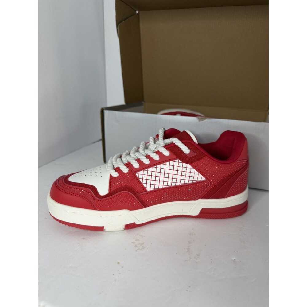 Watson Vulture-01 Dragon Men's Sneakers Red White Low Top Lace Up Athletic
